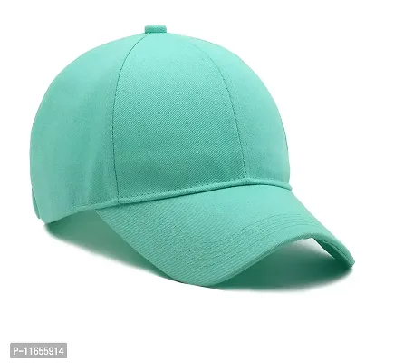 Shopper52 Unisex Cotton Cap (CAP-PRNT_Turquoise_Free Size)
