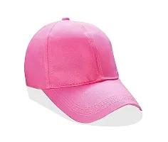 Edwin Clark Men Boys Stylish Cap (Combo-Black/Pink)-thumb3