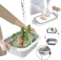 ATHRZ Foldable Collapsible 3-in-1 Chopping Board, Vegetable Fruit Wash and Drain Sink Storage Basket - 3in1CHOP-thumb2