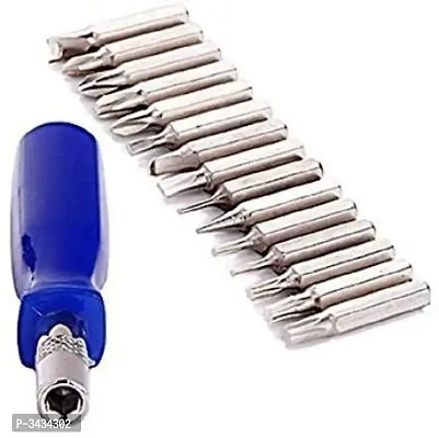 shopper52 Multipurpose Metal Screwdriver Magnetic Wrench Socket and Bit Tool Kit for Home, Car, Bike -Set of 16 Pieces - 16PCSTK-thumb3