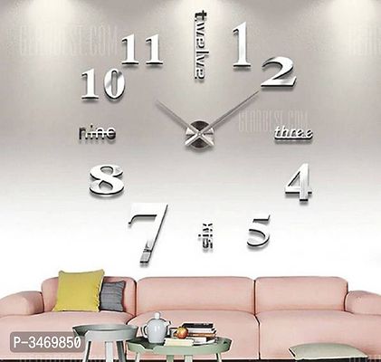 Multicoloured Analog Acrylic 3D Wall Clock