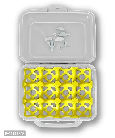 Shopper52 Plastic Egg Tray Box for Fridge Egg Storage Container Basket Crate for Home - EGGTRAY-thumb3