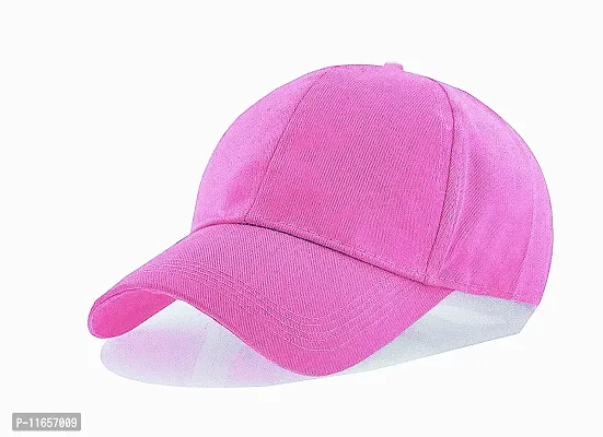 Edwin Clark Men Boys Stylish Cap (Pink)-thumb2