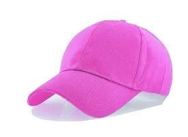 Edwin Clark Men Boys Stylish Cap (Combo-Black/Pink)-thumb2