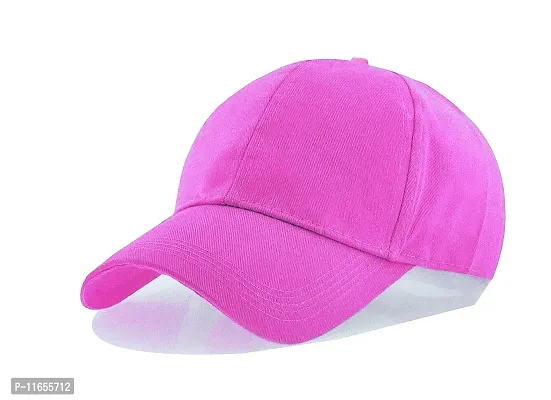 Edwin Clark Men Boys Stylish Cap (Combo-Black/Pink)-thumb3