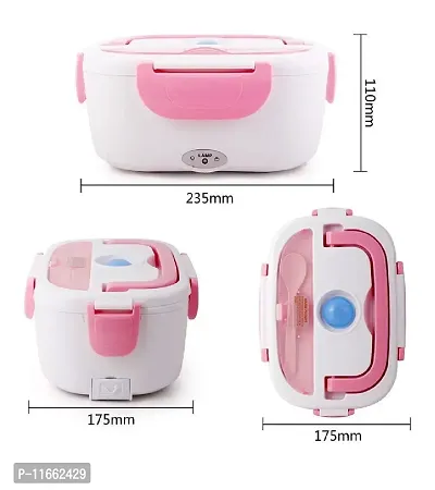 shopper 52.com Hard Plastic Multi-Function Electric 40W Heated Portable Food Warmer | Electric Lunch Box | Tiffin Box | Lunch Dabba, 1.5L - LUNBXB03-thumb3