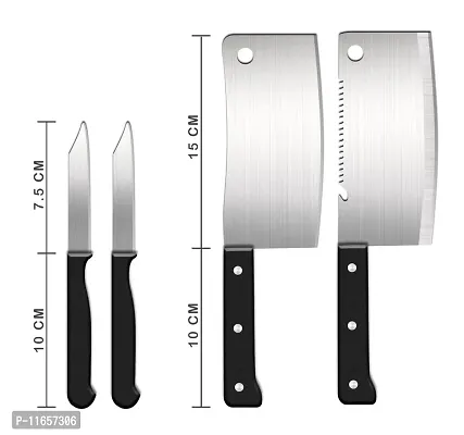 ATHRZ Premium Stainless Steel Kitchen Knife Set (8-Pieces) with Scissor Peeler  Knives Sharper - HKNIFE-thumb3