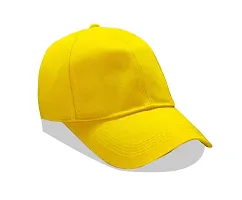 Shopper52 Unisex Cotton Cap (Pack of 1) (CAP-PRNT_Yellow_Free Size)-thumb3