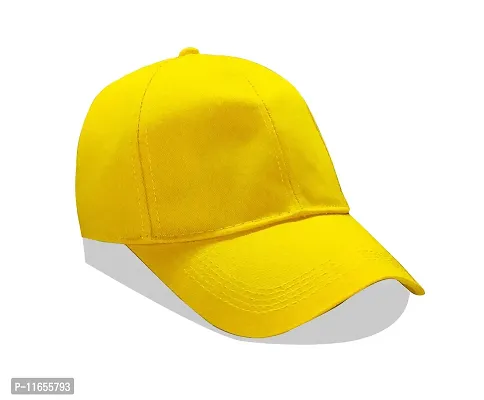 Shopper52 Unisex Cotton Cap (Pack of 1) (CAP-PRNT_Yellow_Free Size)-thumb4