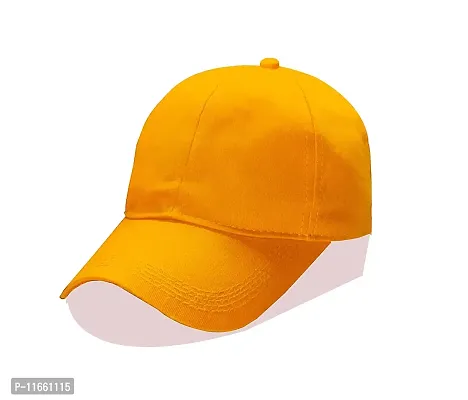 ATHRZ Men Boys Stylish Baseball Adjustable Cap (Dull Yellow)