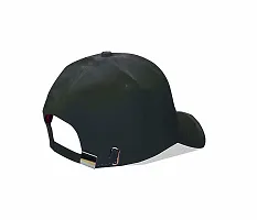 ATHRZ Men Boys Stylish Baseball Adjustable Cap (Black)-thumb3