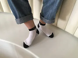 shopper 52 Multicolour Men's Women's Cotton Ankle Length Socks Looks Good in Formal Sports Western - SOCK (Pair of 5)-thumb4