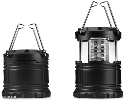 UNIQUE GADGET Solar Rechargeable 6 LED Camping Lantern Light, Random-thumb2