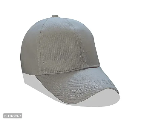 Shopper52 Unisex Cotton Cap (Pack of 1) (CAP-PRNT_Grey_Free Size)-thumb3