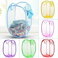 Shopper 52 Easy Laundry Clothes Flexible Hamper Bag with Side Pocket Net Laundry Bag Laundry Basket Set of 2 pcs- ESYLNDYBG-thumb4