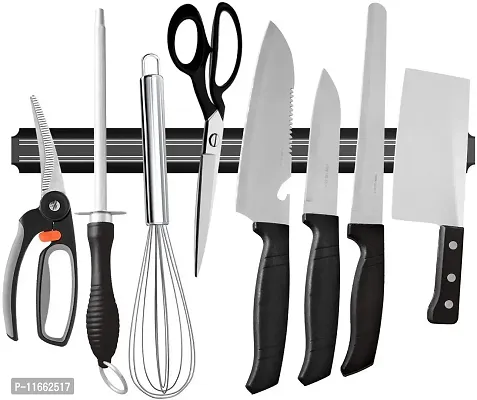 Shopper52 Wall Mount Magnetic Knife Holder Chef Rack Magnetic Strip Kitchen Organiser Magnet - KNIFEHANGER