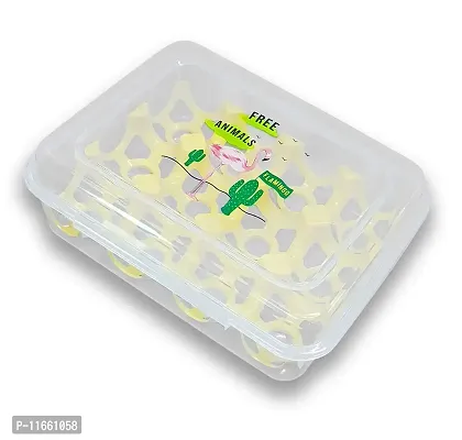 Shopper52 Plastic Egg Tray Box for Fridge Egg Storage Container Basket Crate for Home - EGGTRAY-thumb0