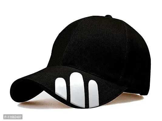 Shopper52 Unisex Cotton Cap (Pack of 1) (CAP-PRNT_Black Print 3_Free Size)