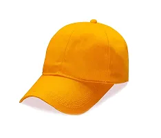 Shopper52 Unisex Cotton Cap (Pack of 1) (CAP-PRNT_Dull Yellow_Free Size)-thumb2