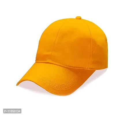 Shopper52 Unisex Cotton Cap (Pack of 1) (CAP-PRNT_Dull Yellow_Free Size)-thumb3