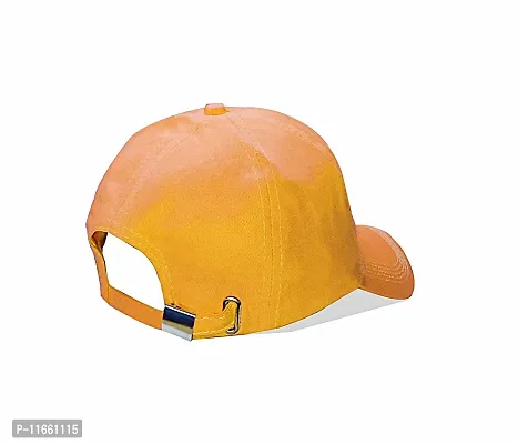 ATHRZ Men Boys Stylish Baseball Adjustable Cap (Dull Yellow)-thumb3