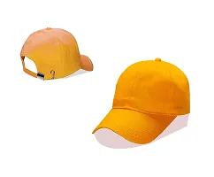 ATHRZ Men Boys Stylish Baseball Adjustable Cap (Dull Yellow)-thumb3