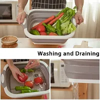 ATHRZ Foldable Collapsible 3-in-1 Chopping Board, Vegetable Fruit Wash and Drain Sink Storage Basket - 3in1CHOP-thumb4