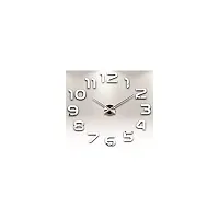 shopper 52.com Abstract Acrylic Wall Clock Sticker (30 x30 cm, Silver)-thumb1