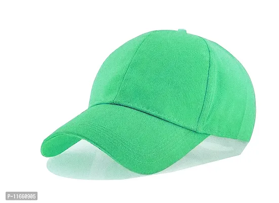 Shopper52 Men Boys Stylish Baseball Adjustable Cap (Pista2)-thumb2