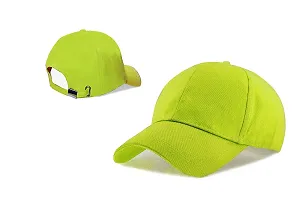 Shopper52 Unisex Cotton Cap (Pack of 1) (CAP-PRNT_Yellow_Free Size)-thumb1