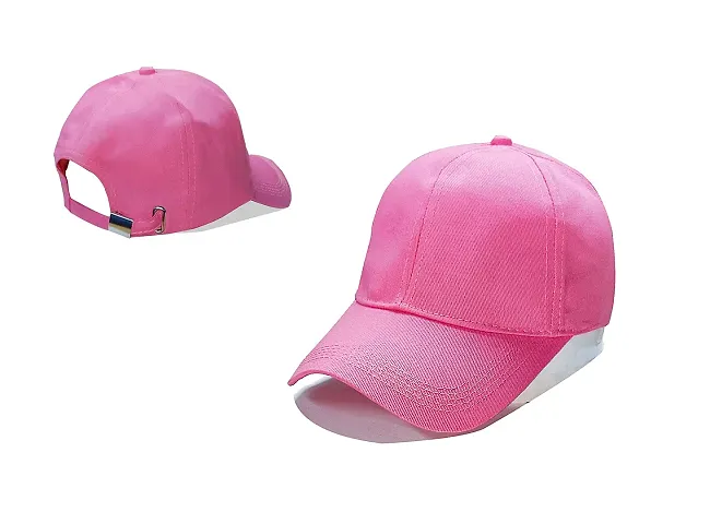 Shopper52 Men Boys Stylish Cap (Pink)