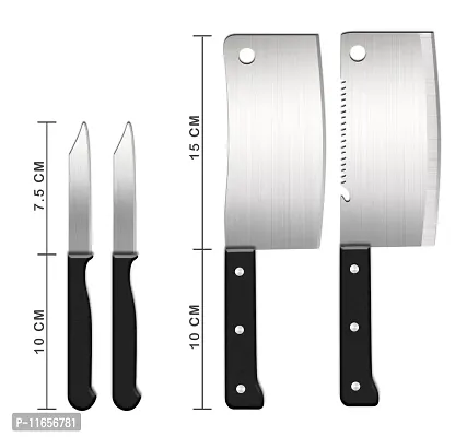 Shopper52 Premium Stainless Steel Kitchen Knife Set (8-Pieces) with Scissor Peeler  Knives Sharper - HKNIFE-thumb3