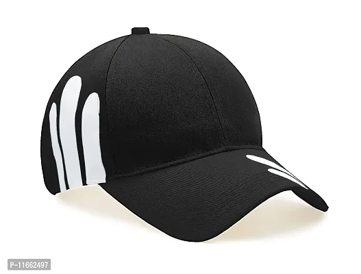 Shopper52 Unisex Cotton Cap (Pack of 1) (CAP-PRNT_Black Print 3_Free Size)-thumb2