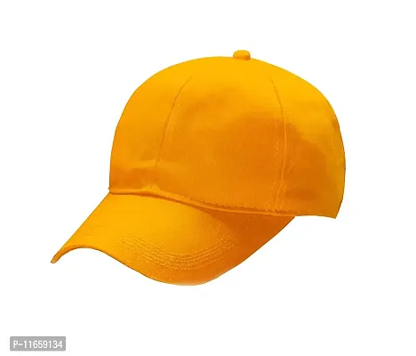 Shopper52 Unisex Cotton Cap (Pack of 1) (CAP-PRNT_Dull Yellow_Free Size)-thumb0