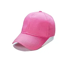 Shopper52 Men Boys Stylish Cap (Pink)-thumb1