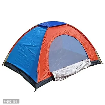 Shopper52 Anti Ultraviolet Outdoor Camping Tent Portable Foldable Tent for Picnic/Hiking/Trekking Tent Dome Tent Travelling Tent Water Resistant Tent 4 Person Tent - TNT0-thumb0