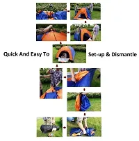 Shopper52 Anti Ultraviolet Outdoor Camping Tent Portable Foldable Tent for Picnic/Hiking/Trekking Tent Dome Tent Travelling Tent Water Resistant Tent 4 Person Tent - TNT0-thumb2