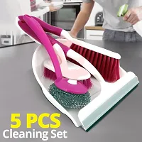 Set of 5 pcs Broom Brush Set with Dustpan and Wiper Cleaning Set for Home Office and Car - 5PCBROOMSET-thumb4