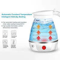 Travel Foldable Electric Kettle 750 ml Portable Electric Kettle with Boil Dry Protection, Food Grade Silicone and Dual Voltage-thumb2