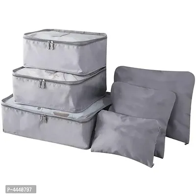6pcs Packing Portable Travel Storage Bag Organiser Luggage Suitcase Pouches Laundry Bag