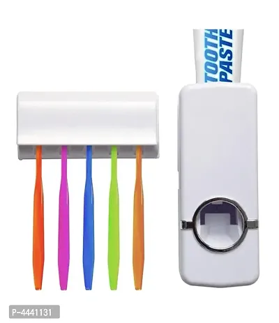 Automatic Toothpaste Dispenser With Detachable Toothbrush Holder - TTHDISK-thumb0