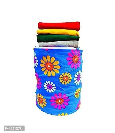 Multipurpose Foldable and Collapsible Pop-Up Round Laundry Bag Basket with Zippered Lid Laundry Bag (14x14x23-inches) - CNJHUBG-thumb0