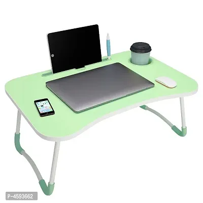 Foldable Multi-Function Portable Laptop Study Table Bed Table Kids Study Table Mini Table Wooden Table - HQMPTCUP-GR-thumb0