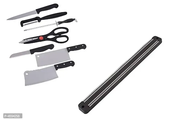 Shopper52 Kitchen Knife Set with Magnetic Knife Holder