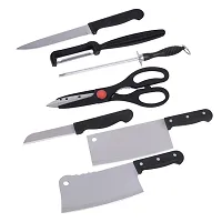 Shopper52 Stainless Steel Kitchen Knife Knives Set with Magnetic Knife Holder and Chopping Board-thumb1