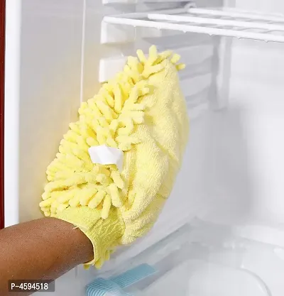 Shopper52 Microfibre Wash and Dust Chenille Mitt Cleaning Gloves (Set of 2 pcs)- FBRDGL-thumb2
