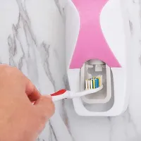 Wall Mounted Automatic Toothpaste Dispenser Toothbrush Holder-thumb1