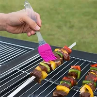 Charcoal Portable Round Charcoal BBQ with Cooking Silicon Spatula Brush-thumb4