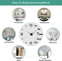 Shopper52 DIY Frameless Large Wall Clock 3D Mirror Sticker for Clock Home Office Decorations - AL050-BS-thumb4