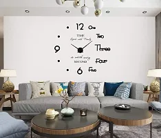 Shopper52 DIY Frameless Large Wall Clock 3D Mirror Sticker for Clock Home Office Decorations - AL050-BS-thumb2